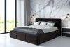 Polsterbett VEROM-OM 140x200 mit Bettkasten und Lattenrost. Farbe: Espresso 6 Bild 2