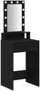 vidaXL Schminktisch mit Spiegel Schwarz 50 x 41 x 140 cm Holzwerkstoff 865155 Bild 2