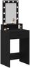 vidaXL Schminktisch mit Spiegel Schwarz 50 x 41 x 140 cm Holzwerkstoff 865155 Bild 3