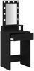 vidaXL Schminktisch mit Spiegel Schwarz 50 x 41 x 140 cm Holzwerkstoff 865155 Bild 4