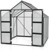 Vitavia Gewächshaus "Domus 6700", schwarz, 6,7 m²,6 mm HKP Bild 3
