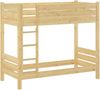 Etagenbett Kiefer natur 80x190 Stockbett Hochbett teilbar Bild 2