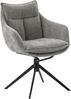 2er Set Esszimmerstuhl Parker, 360° drehbar - Oliv / Schwarz Bild 5