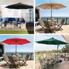 Ersatz-Sonnenschirmbezug 3m Anthrazit UV-Schutz 80 Windfest Terrasse Bild 5