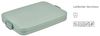 Mepal Brotdose Flat  Brotdose To Go - Lunchbox für 4 Brotscheiben - Meal Prep Box - Brotdose Erwachsene - Essenbox mit Unterteilung - Nordic sage Bild 2