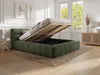 Vente-unique - FORVIK Bett Stoff Grün - B 255 cm x H 95 cm x L 224 cm Bild 4