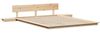 vidaXL Bettgestell Braun 140 x 200 cm Holz 872398 Bild 4