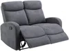 Vente-unique - EVELYN Sofa Stoff Grau - B 95 cm x H 100 cm x L 128 cm Bild 4