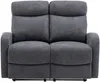 Vente-unique - EVELYN Sofa Stoff Grau - B 95 cm x H 100 cm x L 128 cm Bild 2
