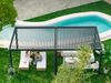 PRIMEYARD Pergola 4x7 m - Pfosten und Lamellendach aus Aluminium - anthrazitfarbene Terrassenüberdachung Bild 2