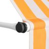 vidaXL Einziehbare Markise Handbetrieben 250 cm Orange/Weiß Gestreift 43233 Bild 3