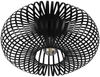 Deckenleuchte JOHANN Gitter Lampenschirm Metall in Schwarz, Ø 40cm Bild 2