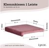 Lycce Bankauflage Klemmkissen, Sitzkissen 40cm breit, 35cm Klemmtiefe - weich gepolstert, (1 St), 1 Klemmleiste, verrutscht nicht, verschiedene Samt Farben Bild 4