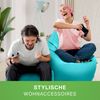 Green Bean® Bean Bag-Sitzsack + Hocker, 2er-Set, waschbar & schmutzabweisend, Polyester / PVC, EPS-Füllung, Türkis Bild 5