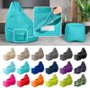Green Bean® Bean Bag-Sitzsack + Hocker, 2er-Set, waschbar & schmutzabweisend, Polyester / PVC, EPS-Füllung, Türkis Bild 2