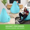 Green Bean® Bean Bag-Sitzsack + Hocker, 2er-Set, waschbar & schmutzabweisend, Polyester / PVC, EPS-Füllung, Türkis Bild 3