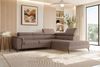 Couch Zento L Form in Samtstoff - Samtstoff - antilope - Rechts Bild 2
