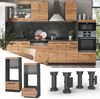 Mikrowellenschrank Fame-Line Goldkraft Eiche 60 cm offen Vicco Bild 2