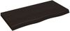 vidaXL Wandregal Dunkelbraun 100x50x(2-6)cm Massivholz Eiche Behandelt 363808 Bild 2