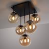 OTTO home Deckenleuchte Nellin, ohne Leuchtmittel, Deckenlampe mit großen Glaskugeln, amberfarben oder opal matt weiß Bild 4