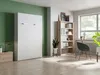 Vente-unique - MALINA Bett Holz, Platte Weiß - B 214 cm40 cm x H 208,5 cm x L 154 cm Bild 2