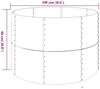 vidaXL Hochbeet Verzinkter Stahl 100x100x68 cm Braun 319055 Bild 5
