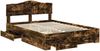 vidaXL Bettrahmen Geräucherte Eiche 140 x 190 cm Holzwerkstoff 3413197 Bild 5