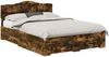 vidaXL Bettrahmen Geräucherte Eiche 140 x 190 cm Holzwerkstoff 3413197 Bild 2