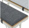 DuneDesign Bankauflage 2er Set 120 x 25 x 1 cm Filz Bierbankauflage Sitzauflage zum Wenden, Bodenschutz Filzgleiter für Festzeltbank - Bierzelttisch - Partybank Bild 1