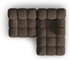 Micadoni Modulares Ecksofa Bellis 3-Sitzer Rechts 3D-Stoff Sonic Braun Bild 5