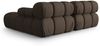 Micadoni Modulares Ecksofa Bellis 3-Sitzer Rechts 3D-Stoff Sonic Braun Bild 4