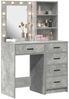 vidaXL Schminktisch 2 pcs Grau 50 x 41 x 135 cm Holzwerkstoff 3334203 Bild 3