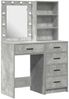 vidaXL Schminktisch 2 pcs Grau 50 x 41 x 135 cm Holzwerkstoff 3334203 Bild 2