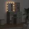vidaXL Schminktisch 2 pcs Grau 50 x 41 x 135 cm Holzwerkstoff 3334203 Bild 4