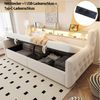 Celya Polsterbett Schlafsofa 90 x 200 cm, Mit hydraulischem Stauraum (ohne Matratze, Mit LED-Beleuchtung, Ablagefach, Steckdose und Ladeanschlus) Bild 4