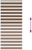 vidaXL Doppelrollo Braun 115x200 cm Stoffbreite 110,9 cm Polyester 4014368 Bild 5