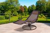 Sonnenliege CARINA Stahl Braun Kunststoff | Gartenliege Relaxliege Wetterfest Bild 2