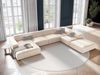 Micadoni Panorama-Ecksofa Jodie 7-Sitzer Rechts Samt Bluvel Helles Beige Bild 5