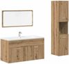 vidaXL 3-tlg. Badmöbel-Set Artisan-Eiche Holzwerkstoff 3328592 Bild 2