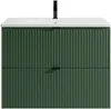 Vente-unique - ZEVINI Waschbeckenmöbel Holz, Platte Grün - B 47 cm x H 60 cm x L 80 cm Bild 3