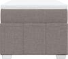 vidaXL Boxspringbett mit Matratze Taupe 80x200 cm Stoff 3285432 Bild 4