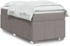 vidaXL Boxspringbett mit Matratze Taupe 80x200 cm Stoff 3285432 Bild 1