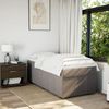 vidaXL Boxspringbett mit Matratze Taupe 80x200 cm Stoff 3285432 Bild 3