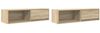 2 pcs TV-Schrank, Lowboard TV Sonoma-Eiche 100x31x25,5 cm Holzwerkstoff Bild 2