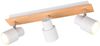 Deckenstrahler PIERRE 3-flammig aus Metall in Weiß mit Holz, Breite 46cm Bild 2