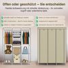 Coemo faltbarer Kleiderschrank 130 x 45 x 175 cm Stoffschrank EIGE Bild 4
