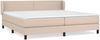 vidaXL Boxspringbett mit Matratze, Härtegrad: H2 Cappuccino-braun 200x200 cm Bild 2