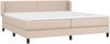 vidaXL Boxspringbett mit Matratze, Härtegrad: H2 Cappuccino-braun 200x200 cm Bild 3