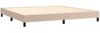vidaXL Boxspringbett mit Matratze, Härtegrad: H2 Cappuccino-braun 200x200 cm Bild 4