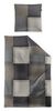 Irisette Mako Satin Bettwäsche Wave 8672-80 Kariert Grau Natur 135x200 Bild 5